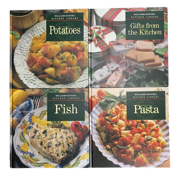 LOT OF 4 WILLIAMS SONOMA-PASTA/FISH/POTATOES/GIFTS FROM THE KITCHEN HB 1993/4 - Picture 1 of 4